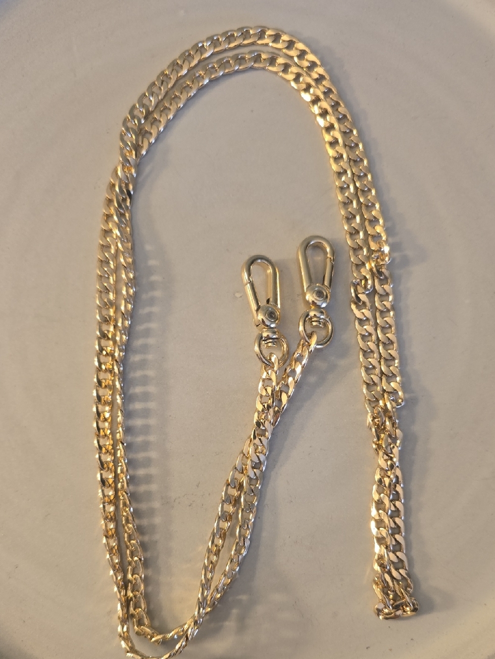Gold Link Chain For Any Of Your Bags, Change The Strap 46in New